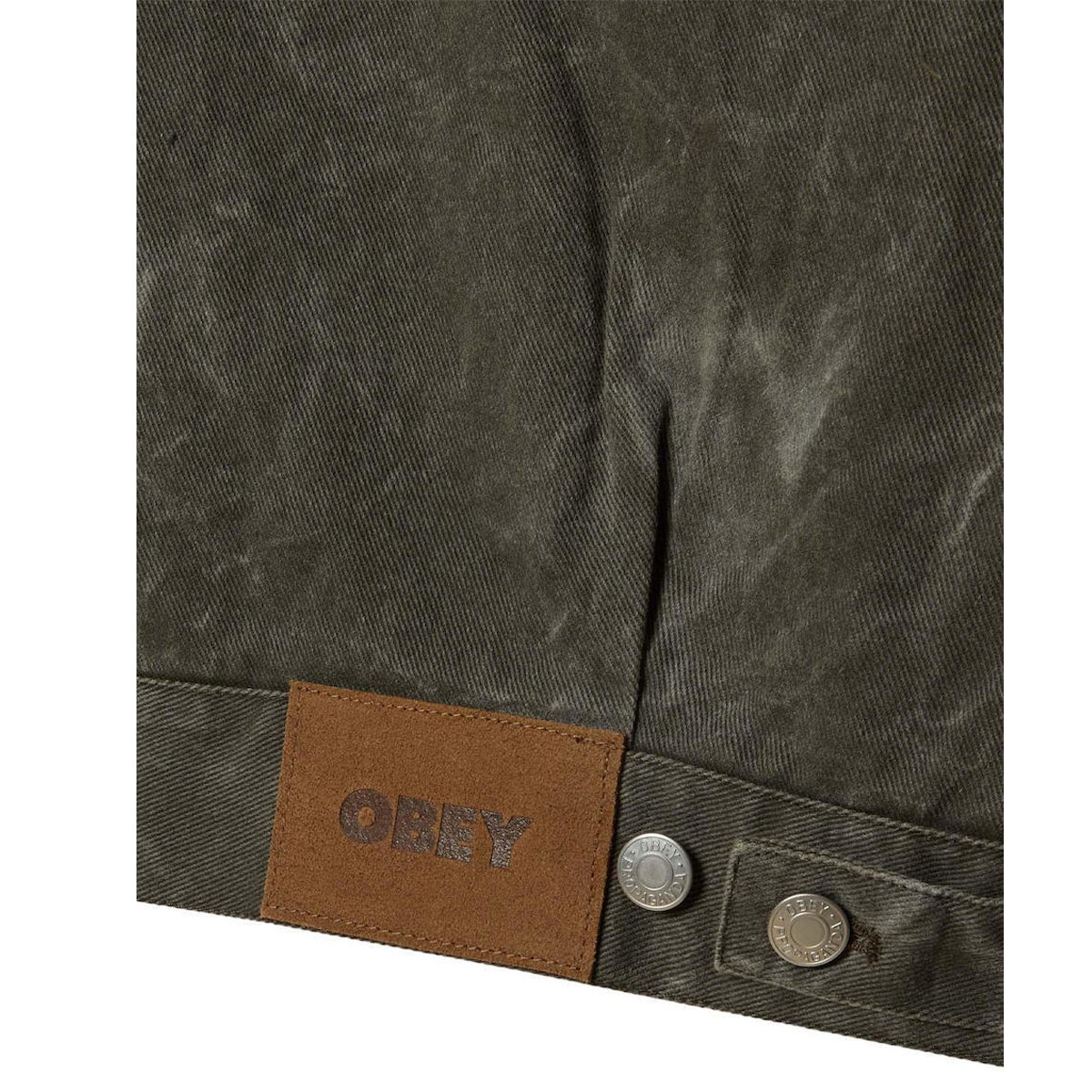 OBEY Workman Zip Jacket Ανδρικό Μπουφάν Τζιν - 4